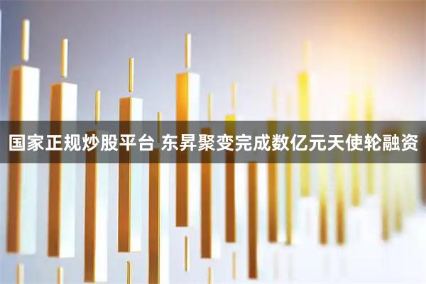 国家正规炒股平台 东昇聚变完成数亿元天使轮融资
