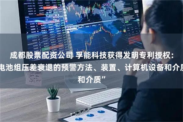 成都股票配资公司 孚能科技获得发明专利授权：“电池组压差衰退的预警方法、装置、计算机设备和介质”